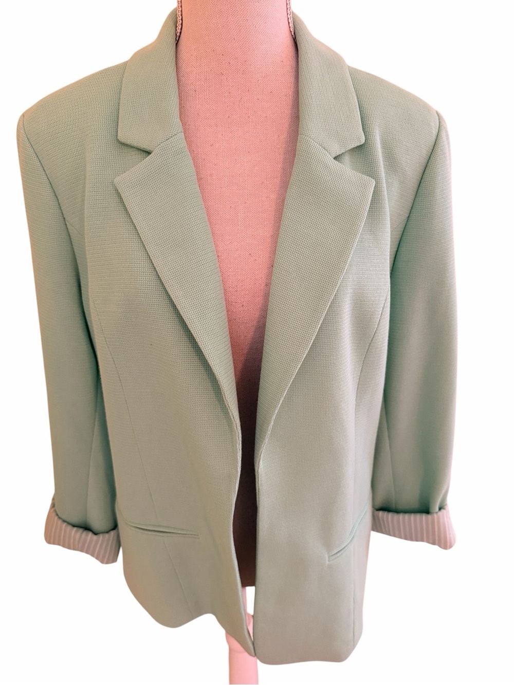 41 Hawthorn Mint Green Open Front Blazer XXL